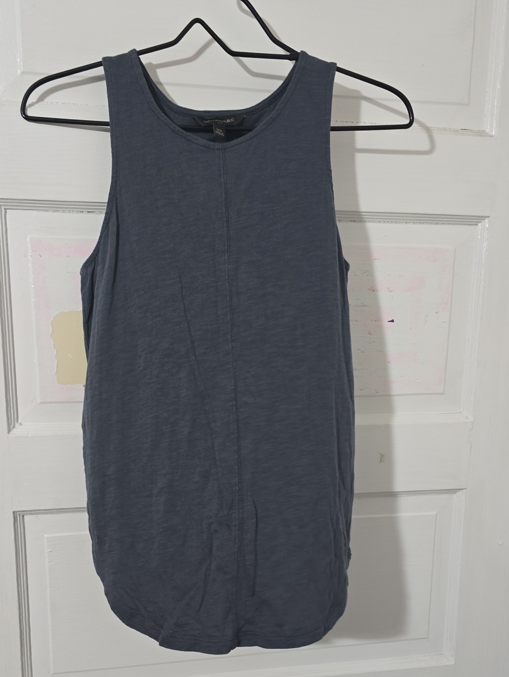 Banana Republic Slate Blue Ribbed Women's Tank Top